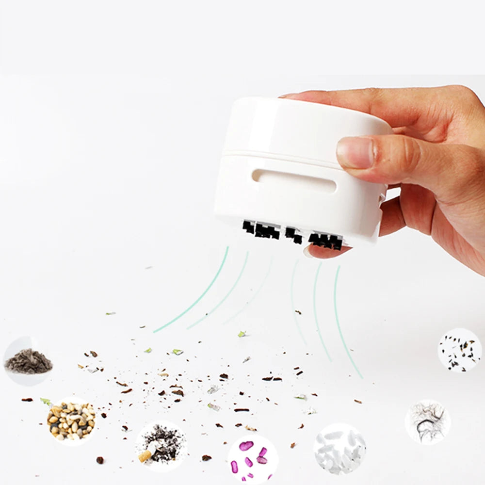 Desktop Cleaner Acrylic Top Pad Rechargeable Portable Mini Vacuum Cleaner