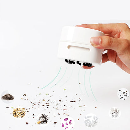 Desktop Cleaner Acrylic Top Pad Rechargeable Portable Mini Vacuum Cleaner