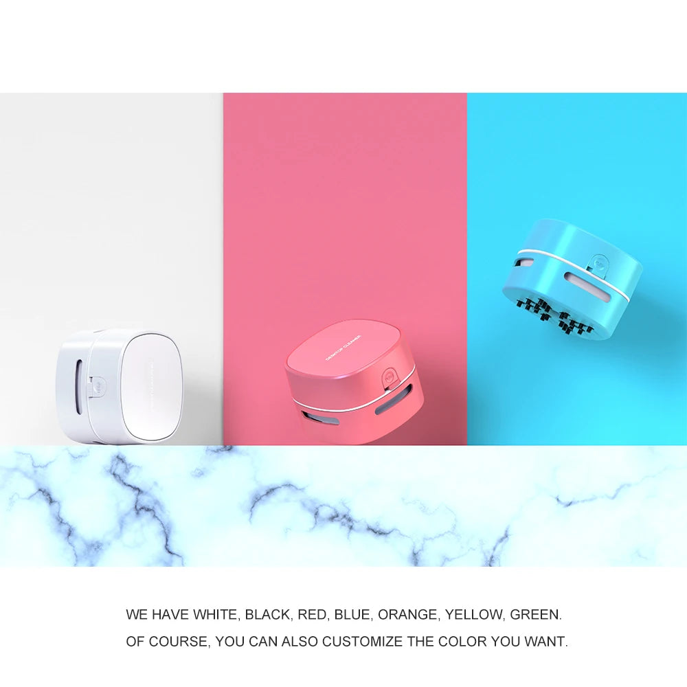 Desktop Cleaner Acrylic Top Pad Rechargeable Portable Mini Vacuum Cleaner