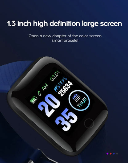 116plus Smart Watch Men and Women Full Touch Screen Sport Fitness Watch Man IP67 Waterproof Bluetooth For Ios Android Smartwatch