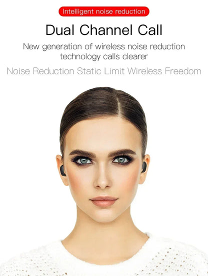TWS Bluetooth Headset Wireless Earbuds E6S Noise Cancelling Earphones with Microphone Headphones