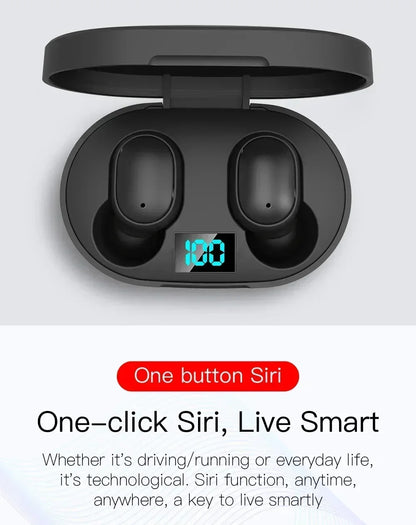 TWS Bluetooth Headset Wireless Earbuds E6S Noise Cancelling Earphones with Microphone Headphones